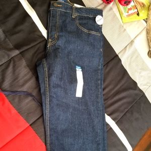 Husky boy's size 18 denim straight cut jeans dark rinse Arizona